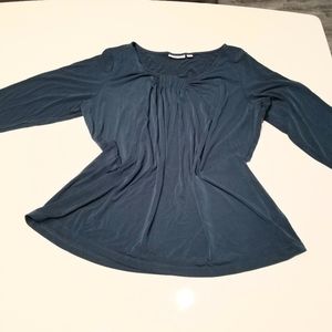 Dark Aqua Career Blouse 1X
